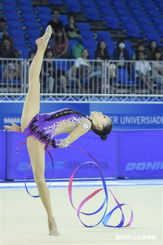 世大運韻律體操測試賽　圖／記者林敬旻攝