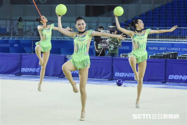 世大運韻律體操測試賽　圖／記者林敬旻攝