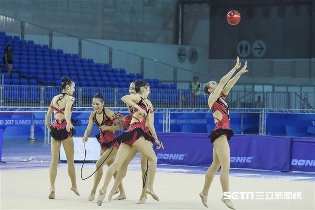 世大運韻律體操測試賽　圖／記者林敬旻攝