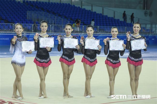 世大運韻律體操測試賽　圖／記者林敬旻攝