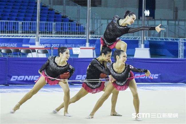 世大運韻律體操測試賽　圖／記者林敬旻攝