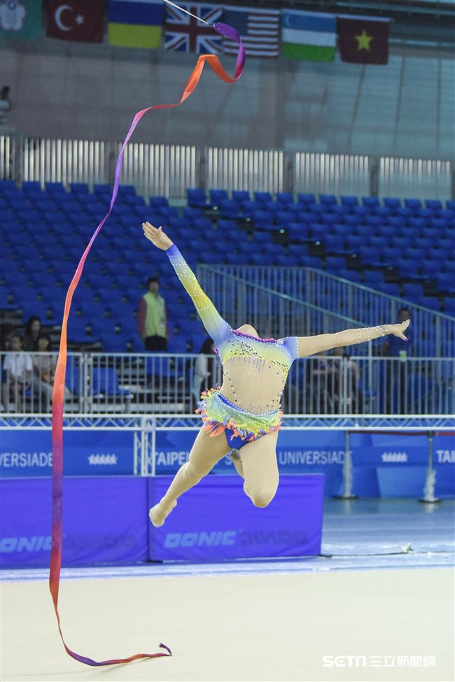 世大運韻律體操測試賽　圖／記者林敬旻攝
