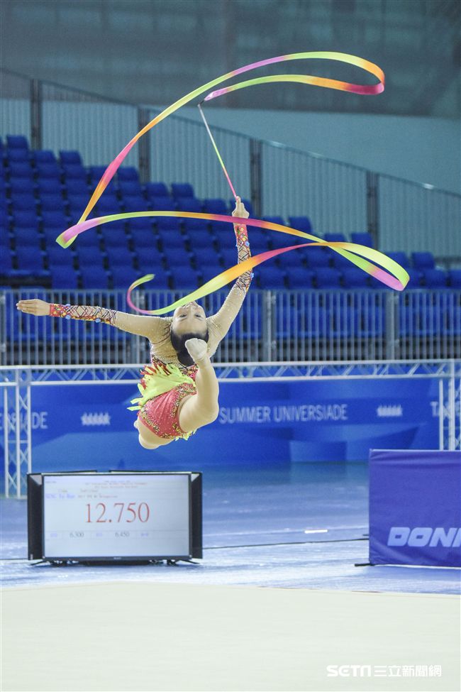 世大運韻律體操測試賽　圖／記者林敬旻攝