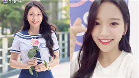 蔡瑞雪（合成圖／翻攝自Mnet 아이돌학교(Idol School) X M2臉書）