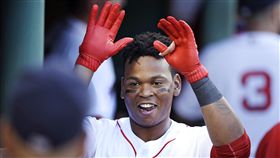 ▲波士頓紅襪超級新人Rafael Devers大聯盟8場比賽就掃出3發全壘打。（圖／美聯社／達志影像）