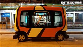 葉立斌攝　自動駕駛小巴實驗解密ing　自動駕駛小巴　無人車　信義路公車專用道　喜門史塔雷克