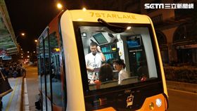 葉立斌攝　自動駕駛小巴實驗解密ing　自動駕駛小巴　無人車　信義路公車專用道　喜門史塔雷克