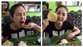 Ella,馬來西亞,抓飯（合成圖／翻攝自Ella臉書）