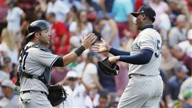 ▲Aroldis Chapman很抖的救援。（圖／美聯社／達志影像）