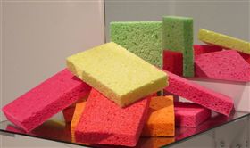 ▲菜瓜布、洗碗、海綿、細菌。（圖／攝影者Eden, Janine and Jim, Flickr CC License） 