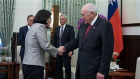 總統蔡英文接見美國前副總統錢尼。（圖／總統府提供）