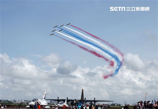 空軍慶祝八一四勝利八十周年岡山基地營區開放。（記者邱榮吉/攝影）