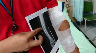 採訪救護案　記者遭傷者男友打斷手骨