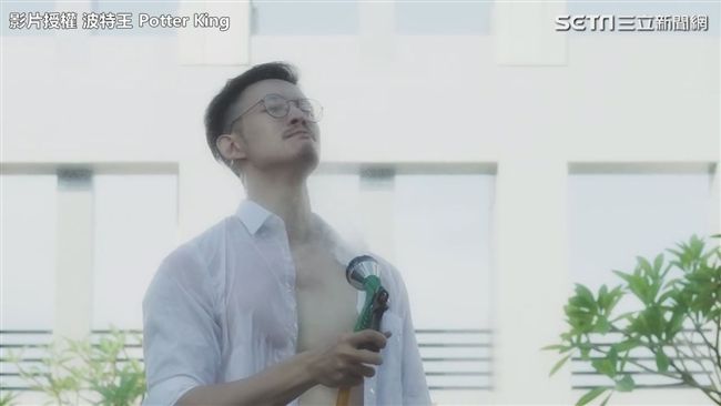 帥爸濕背秀！老師腦補一秒「夢醒」