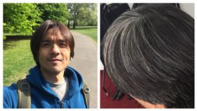 馮德倫,白髮（合成圖／翻攝自馮德倫微博）