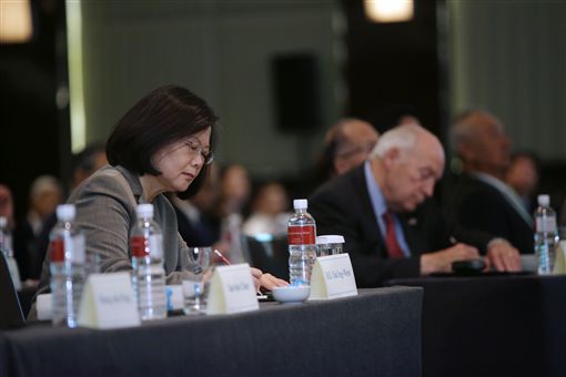 總統蔡英文出席遠景基金會舉辦「2017亞太安全對話」。（總統府提供）