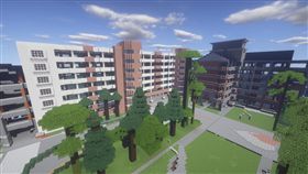 當個創世神,Minecraft,遊戲,學校,母校,板橋高中,校友,神還原,複製
（圖／翻攝自Dcard）