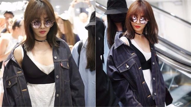 蔡依林內衣外穿　褲開高衩美腿全看光