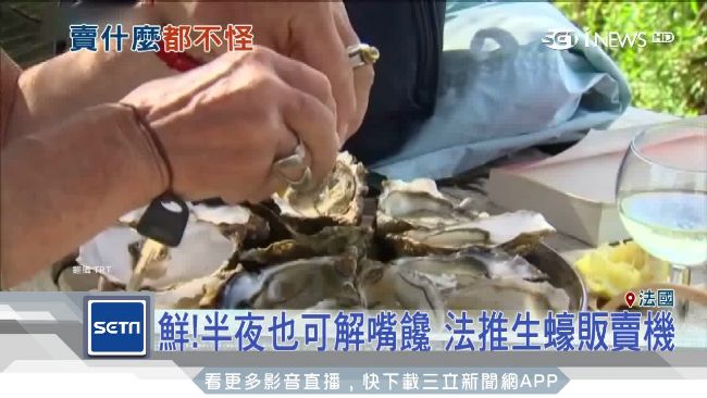 另類商機！法國業者推生蠔販賣機