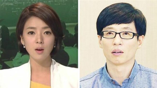 南韓美女主播素顏　竟撞臉蚱蜢劉在石