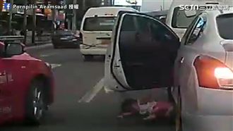 粗心家長狀況外　女童掉出車外險遭輾