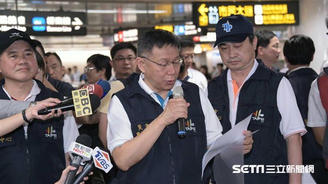 親自突襲！柯首現身北車防災演習