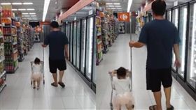 父女逛賣場、推推車、推車／爆廢公社