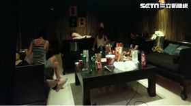 警方循線前往汽車旅館查緝這場性愛趴。（圖／翻攝畫面）