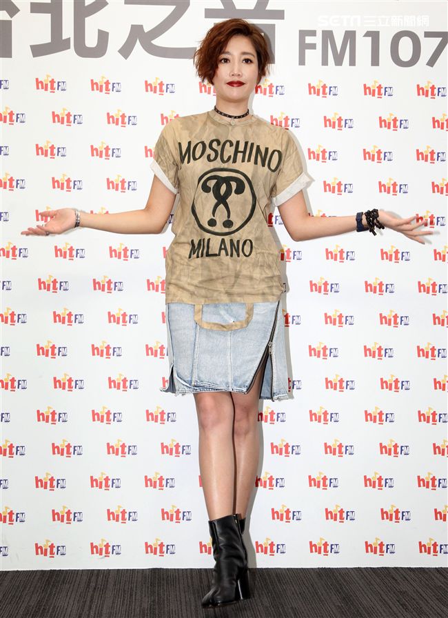 A-Lin專輯歌曲首播，首嘗試短髮造型顯得更年輕更有朝氣。（記者邱榮吉/攝影）