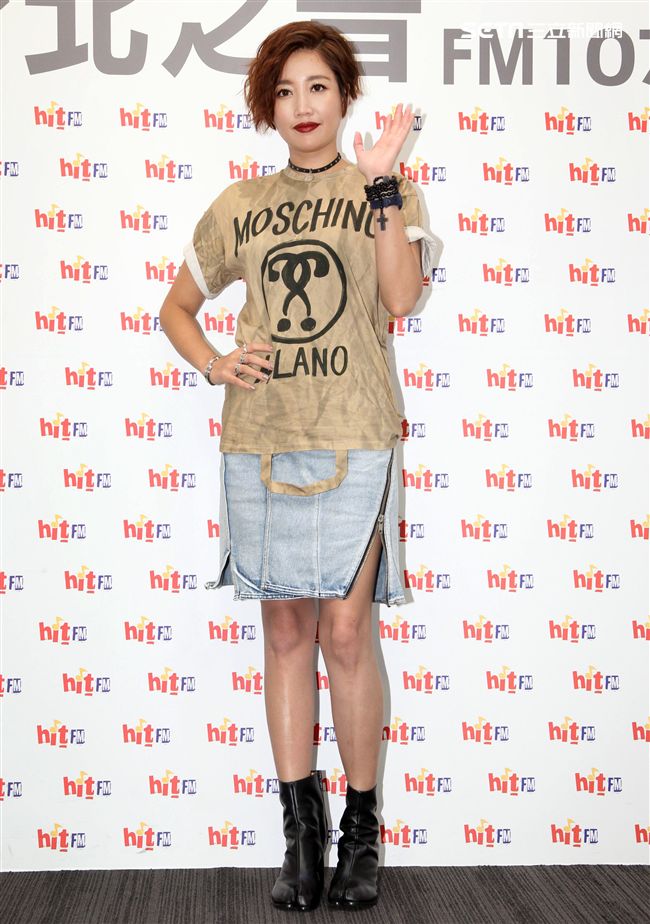 A-Lin專輯歌曲首播，首嘗試短髮造型顯得更年輕更有朝氣。（記者邱榮吉/攝影）