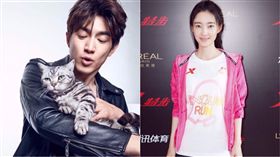 林更新和王麗坤/微博