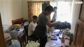 林男等人長期經營詐騙事業，今年3月鮭魚返鄉，並在高雄開設詐騙機房，警方接獲線報循線搗破，並一舉逮捕林男等5人（翻攝畫面）