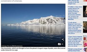 英國,科學家,南極,冰層,火山,爆發,羅斯冰棚,Ross Ice Shelf,海平面,暖化（圖／翻攝自Daily Mail）
http://www.dailymail.co.uk/news/article-4786564/Scientists-uncover-91-volcanoes-Antarctica-ice.html