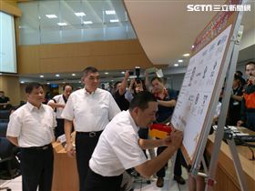 新北市副市長侯友宜簽署備忘錄。（圖／翻攝畫面）