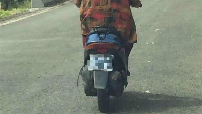 阿桑機車屁股掛這個　網封最狂車牌