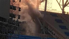 世大運,火災,黑煙,柴油,發電機煙,台北田徑場（圖／翻攝自網路）