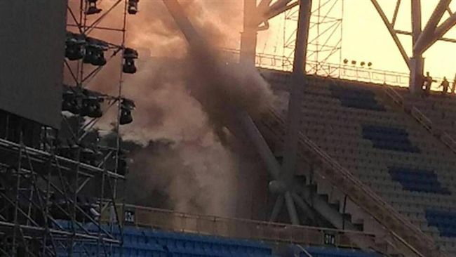驚！世大運週六登場　會場竟竄出黑煙