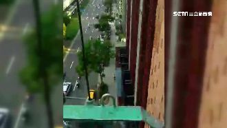 停電懸空8樓受困　外牆工人卡住傻眼