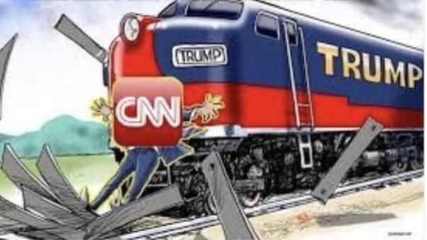 川普衝撞CNN照引眾怒　白宮回應了