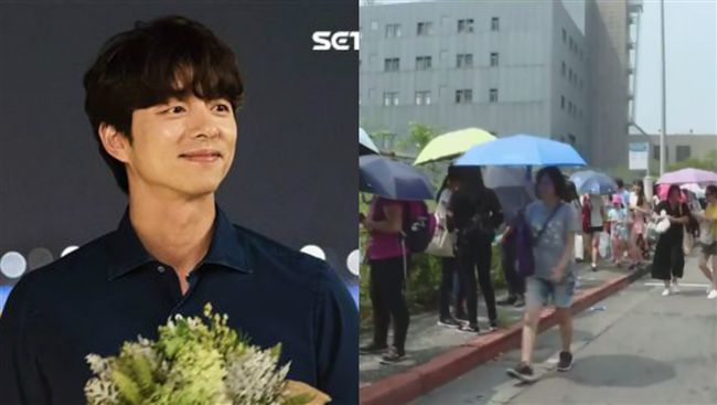 孔劉魅力強！孔太太不畏酷暑翹班排隊