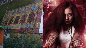 卡里多樂園,紅衣小女孩(合成圖/翻攝自網路.臉書)