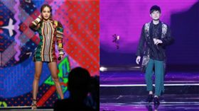 周杰倫,蔡依林,雙J（合成圖／翻攝自微博）