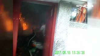 疑加油不慎引燃蚊香　嘉義民宅陷火海