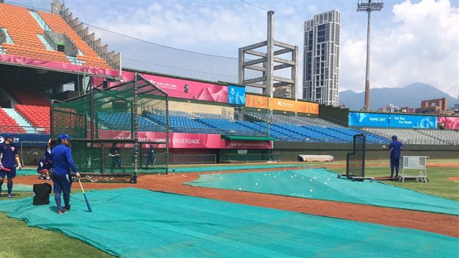 世大運開打在即　棒球隊練球超興奮