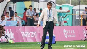 0818 女子足球中華隊VS阿根廷,總教練柳樂雅幸　圖／記者林敬旻攝