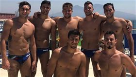 義大利水球代表隊,水球,猛男,帥哥（圖／翻攝自羅毓嘉臉書）