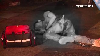 男子步出酒店　遭3惡煞持刀埋伏亂砍