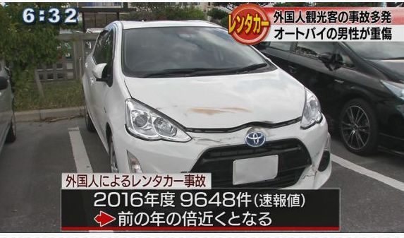 不習慣右駕　台男沖繩租車撞倒騎士