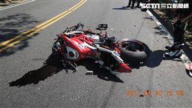北宜公路重機自摔又一死！騎士是知名肉鬆店二代(圖/翻攝畫面)