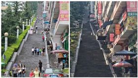 大陸重慶,巫山,樓梯,巫山百步梯（圖／翻攝自微博）
